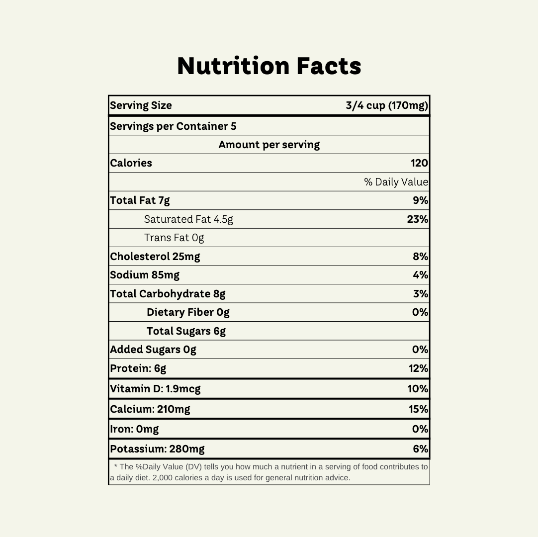 Stonyfield Whole Milk Probiotic Yogurt - MTG