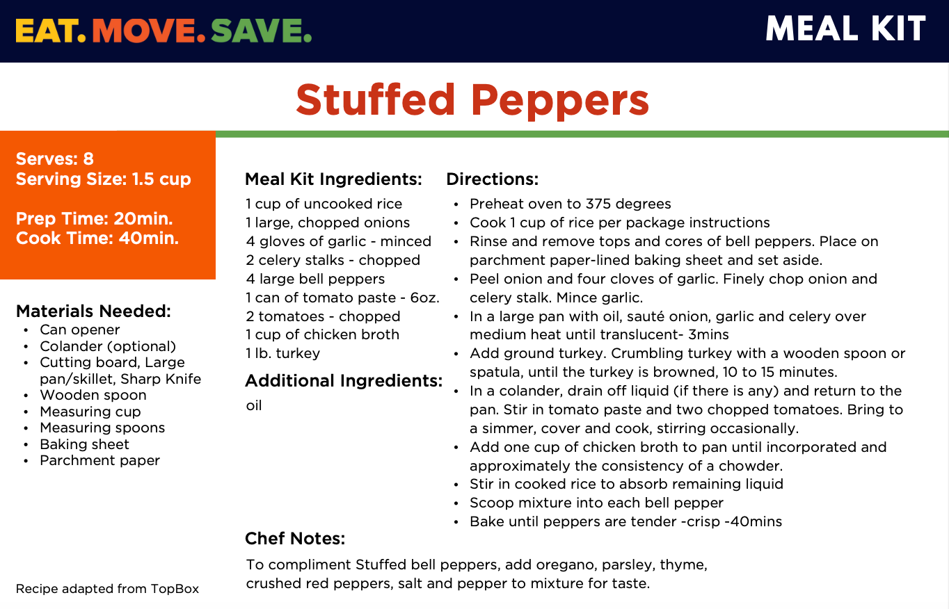 Stuffed Peppers Meal Kit