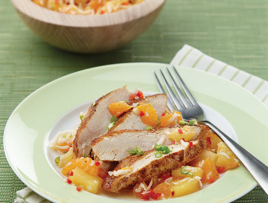 Chicken With Pineapple Mandarin Orange Salsa