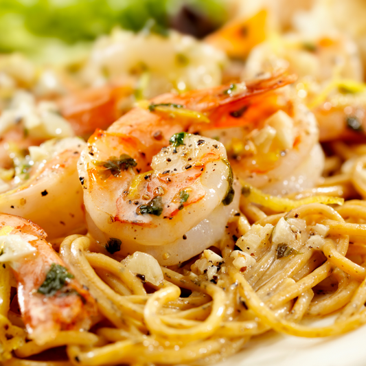 Cajun Shrimp with Whole Wheat Pasta and Veggies