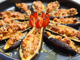 Grilled Cheesy Eggplant